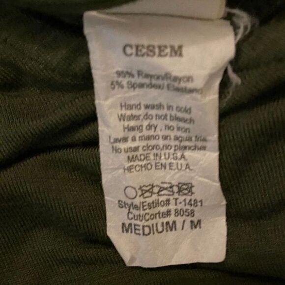 7th Ray Oversized Long Sleeve Draped Open Back Women Top Size M - Picture 6 of 6